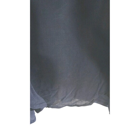 Maeve Anthropologie Top Women 2 Blue Cold Shoulder Sheer Ruffle Floral Mettalic - Picture 8 of 10